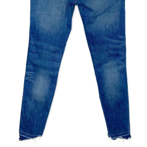 Madewell High Rise Skinny Raw Hem Distressed Jeans 27 - Picture 9 of 13